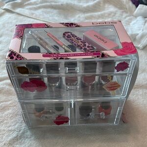Bebe Pink and Leopard Manicure Set